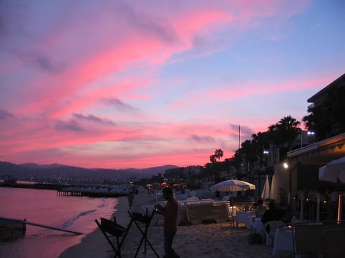 Sunset in Juan-les-Pins