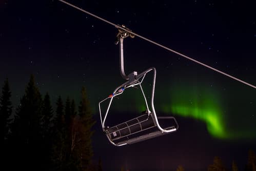 Northern lights in Lindvallen