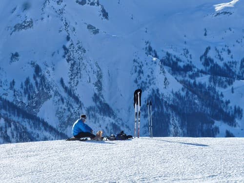 Ski de Rando, Serre Chevalier, Alpes, France