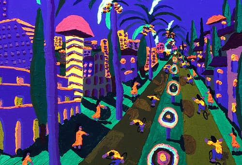 Phosphorescent painting אמנות מודרנית  רזומה ביוגרפיה קורות חיים