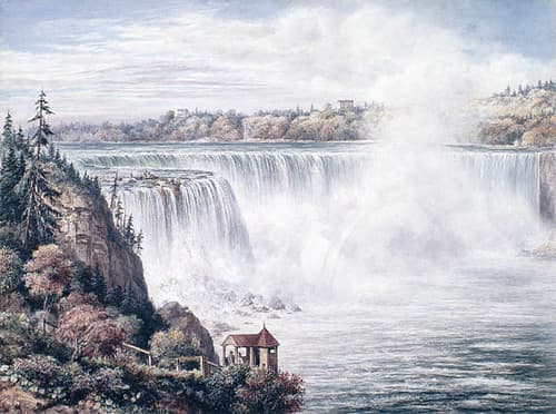 Horseshoe Falls from Goat Island, Niagara Falls, New York / Chutes Horseshoe vues de l'île Goat à Niagara Falls (New York)