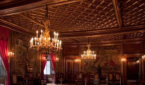 Inside Pau Castle