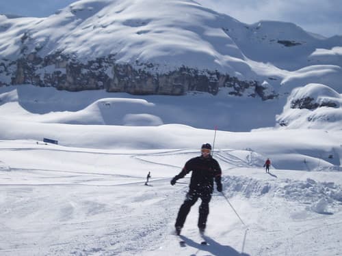 Me, skiing