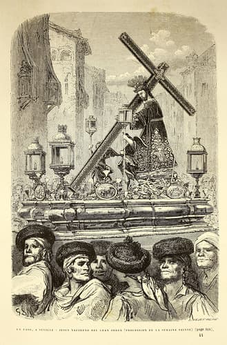 "Un paso, a Séville: Jesus Nazareno del Gran Poder (procession de la Semaine Sainte)"