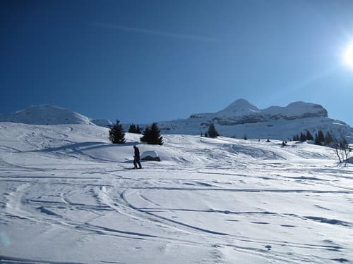 Off piste with our instructor