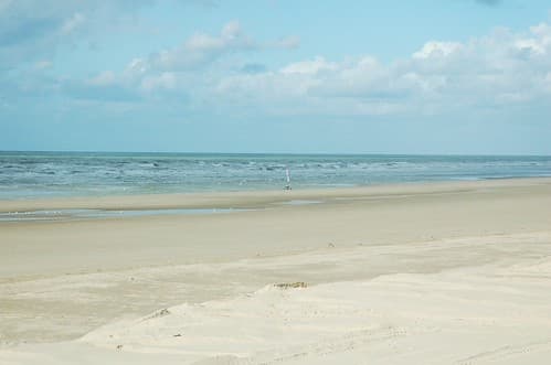 Maree basse a Fort Mahon,Somme-France