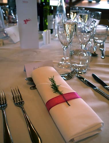 Our table was "Serre Chevalier"!