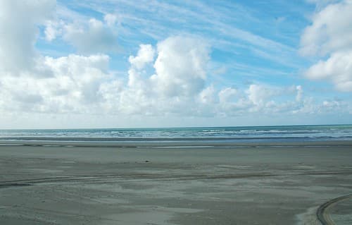 Maree basse a Fort Mahon,Somme-France