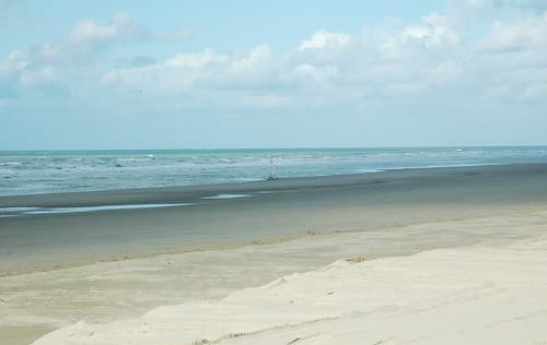 Maree basse a Fort Mahon,Somme-France