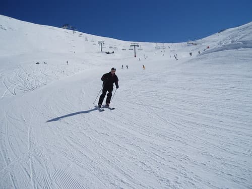 Me, skiing