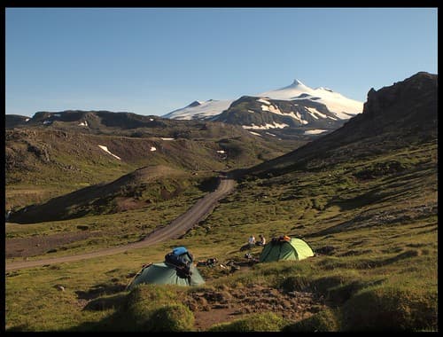 2013-07-23 : camping sauvage au pied du Snaefellsjökull