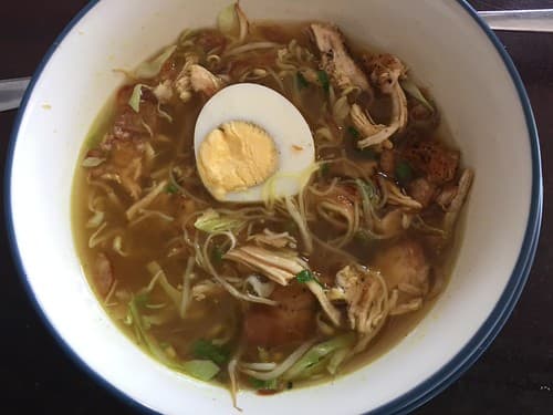 Soto Ayam in Downtown Restaurant (Sanur-Bali, Indonesia 2016)