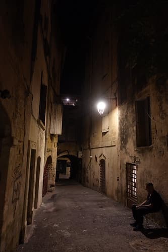 Sommières by night