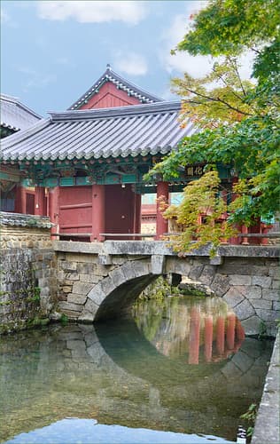 L'entrée du temple Songgwang-sa (Corée du sud)