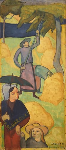"Le Gaulage des pommes" d'Émile Bernard (Musée d'arts de Nantes)