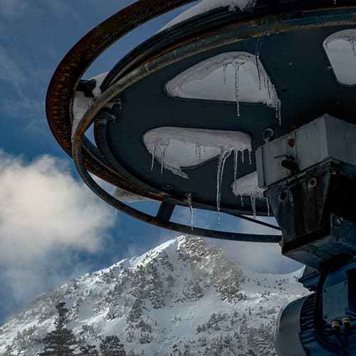 la solitude des stations de ski