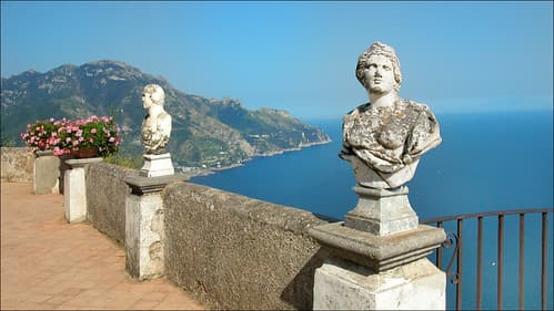 Le belvédère de la villa Cimbrone (Ravello, Italie)