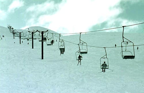 524 Coronet Peak chairlift New Zealand 1970