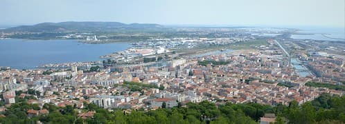 Sète from Mont St Clair