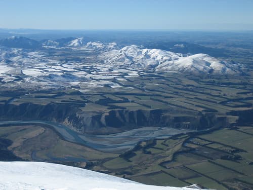 Rakaia river valley