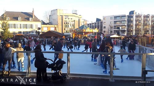 Artificial ice rink in France