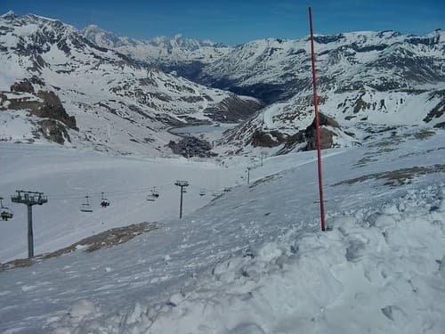Looking down on Val Claret