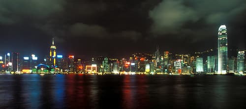 Colorful Hong Kong Island