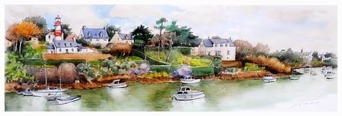 Clohars Carnoët - Bretagne - France - le phare d'amont de Doélan