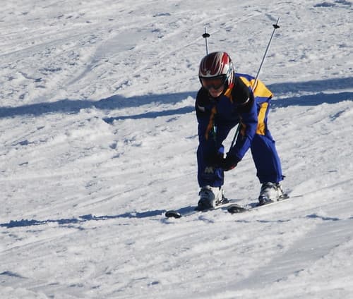 Alumno de la escuela oficial de esquí de Formigal