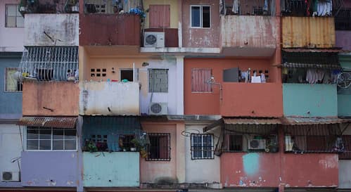 Panama apartment block