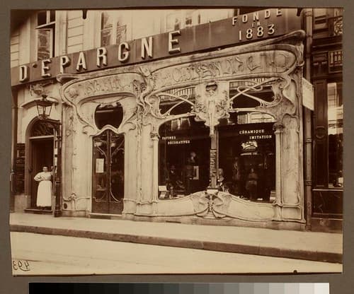 Boutique art nouveau, 45 rue st. Augustin (2e arr)