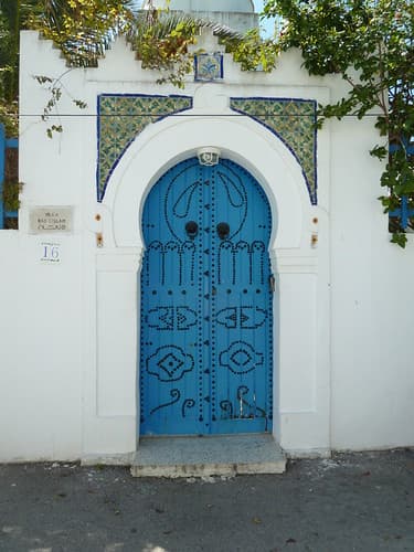 Porte traditionnelle tunisienne