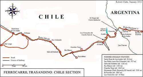The Chile Section of the Transandine Railway