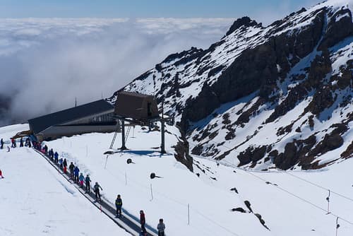 Skiing in Spring on Mt Ruapehu