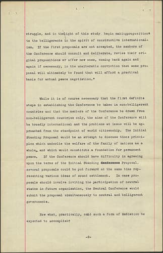 Continuous Mediation Without Armistice. Page 2 / Page 2 de la brochure intitulée « Continuous Mediation Without Armistice »