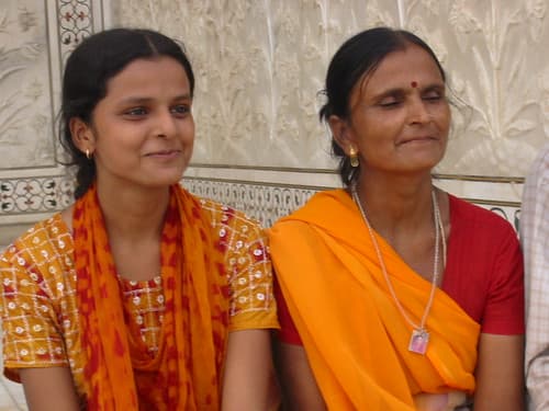 Agra Inde Taj Mahal portrait India