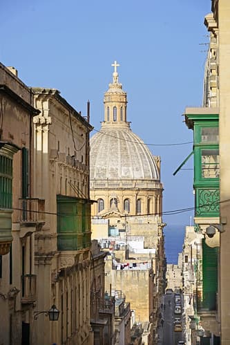 Une rue de La Valette (Malte)