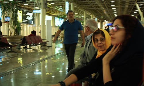 Waiting for boarding to start