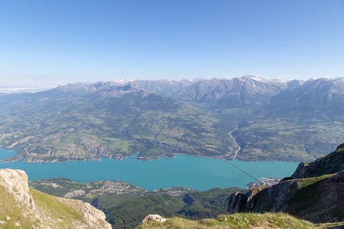 Lac de Serre-Ponçon, pont de Savines