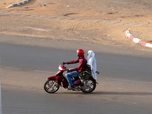 Motorcycle in Niamey, Niger