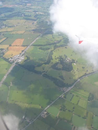 Up in the Air from Manchester to London, England