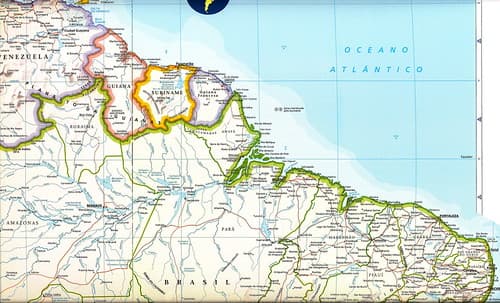 Mapa América del Sur - América do Sul - South America map