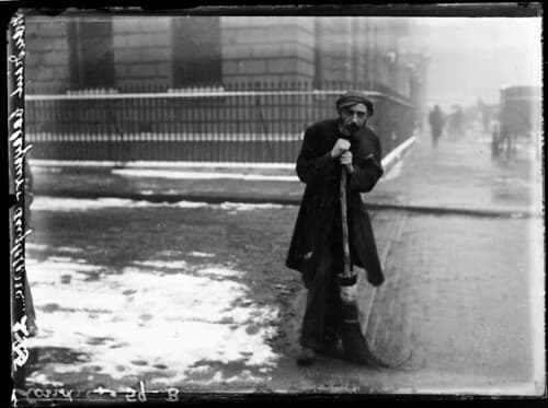 Mendiant balayeur-Angleterre/Londres