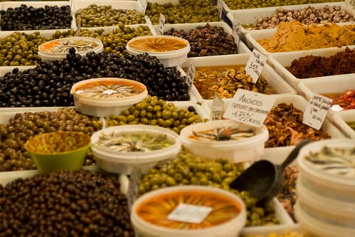 Olives and ansjovis