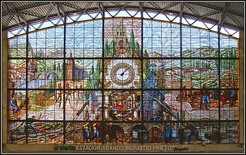 La grande verrière de la gare de Bilbao