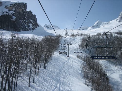 skiing at Gourette resort