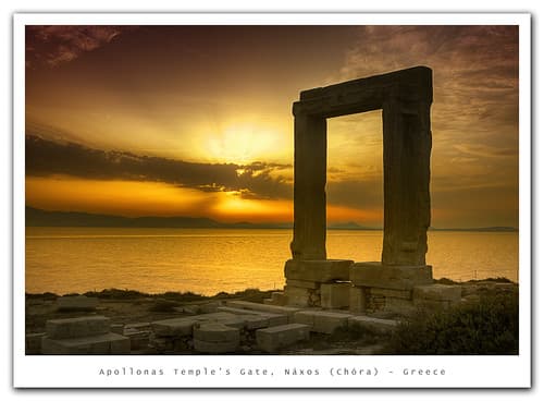 Apollonas Temple's Gate, Greece