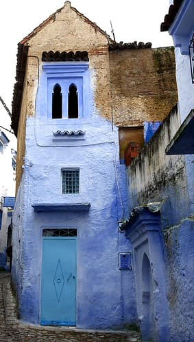 Bleu et brun