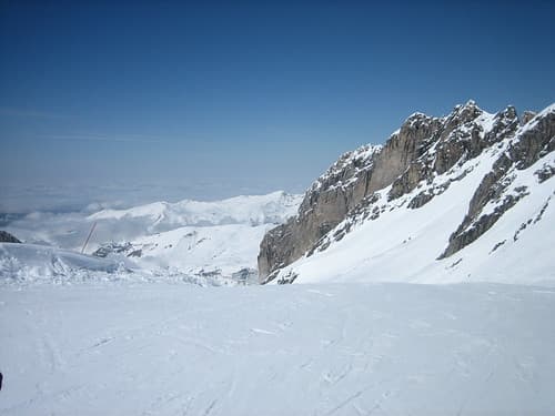 skiing at Gourette resort