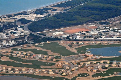 Vue aérienne du projet de la Sebkhat Ariana à Gammarth